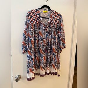 Roller Rabbit Serafina tunic. Size L